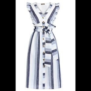 J.Crew stripe linen dress